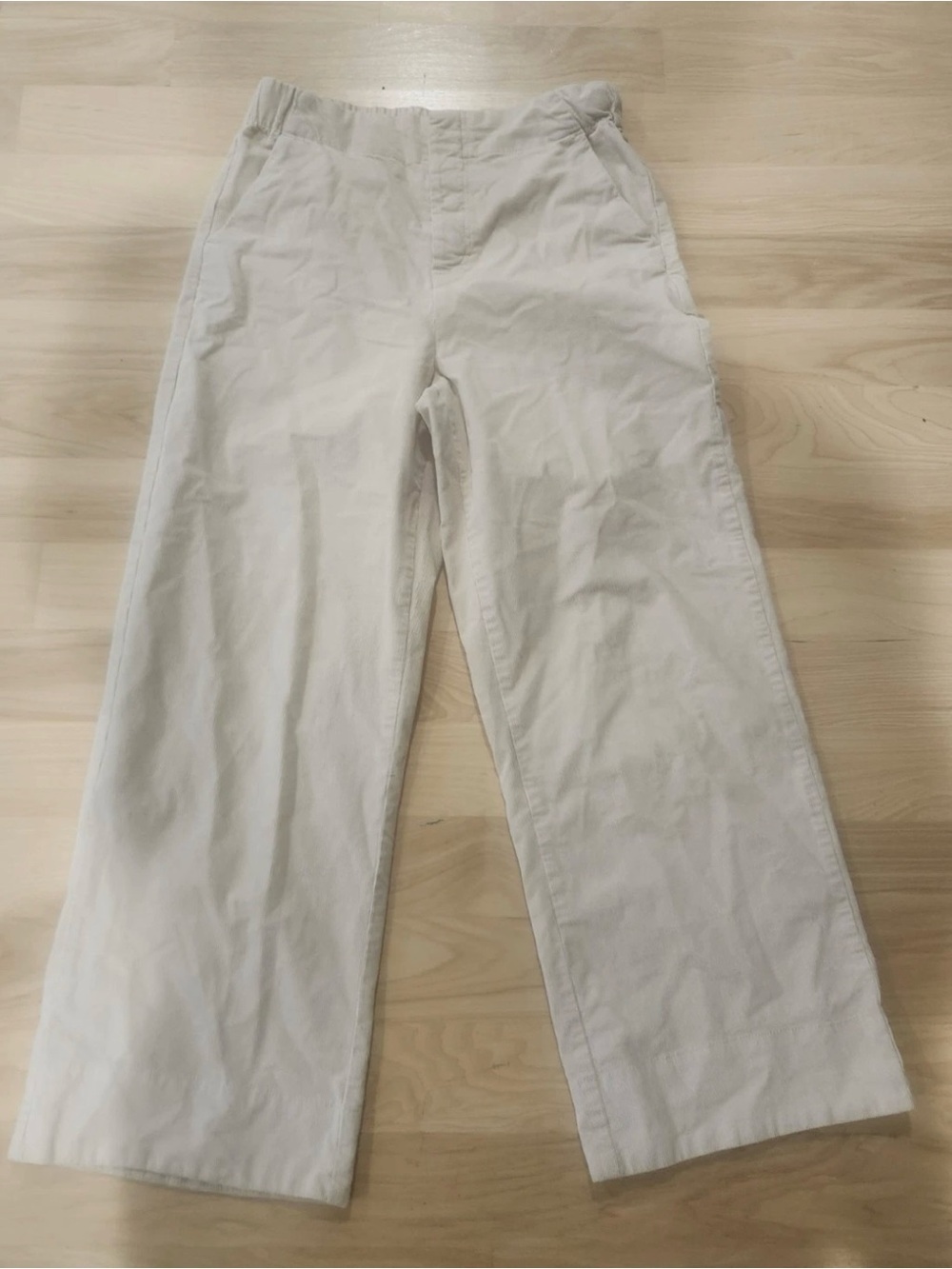 Women’s Pact corduroy wide-leg pants in ivory